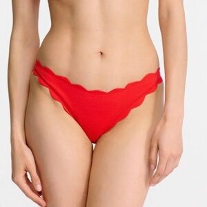 Marysia Swim Scarlet Scalloped Bikini Bottom